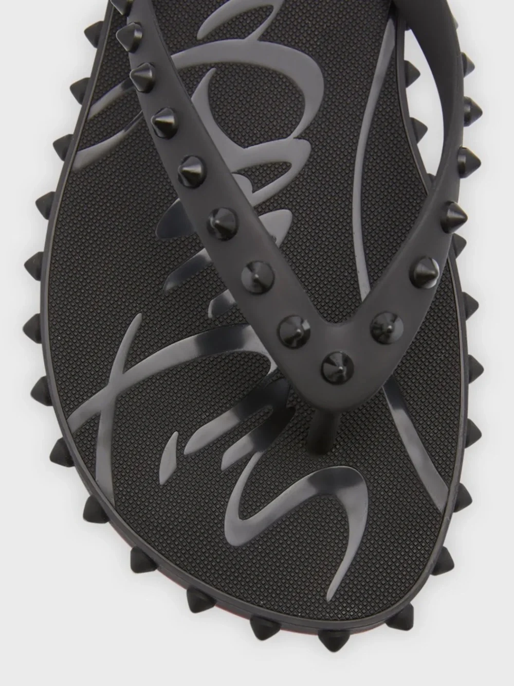 Christian Louboutin Loubi Donna Spike Flip Flops - Picture 4 of 8